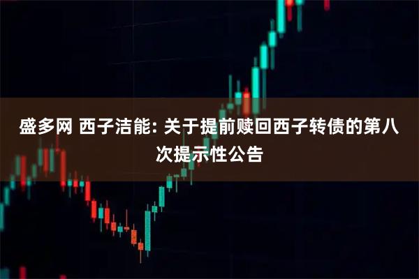 盛多网 西子洁能: 关于提前赎回西子转债的第八次提示性公告