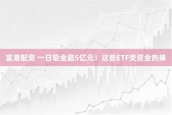 富港配资 一日吸金超5亿元！这些ETF受资金热捧