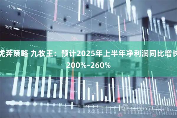 虎奔策略 九牧王：预计2025年上半年净利润同比增长200%-260%